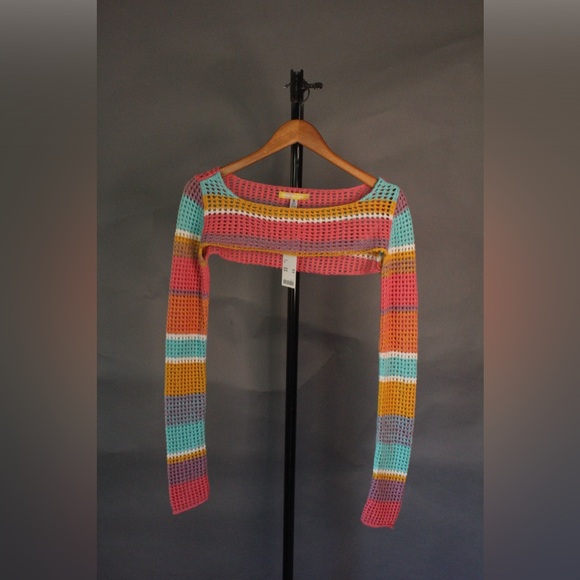 Urban Outfitters Open Knit Shrug Sweater - Picture 3 of 7